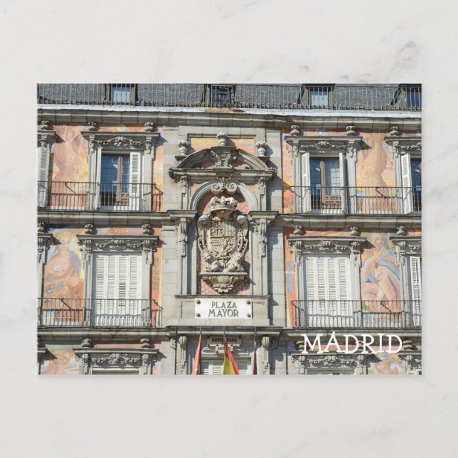 Plaza Mayor, Madrid Postcard (Front)