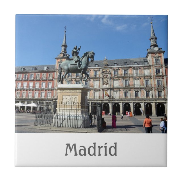Plaza Mayor, Madrid Tile (Front)
