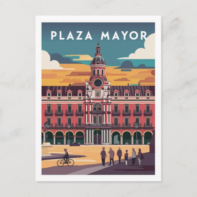 Plaza Mayor, Madrid Travel Postcard (Front)