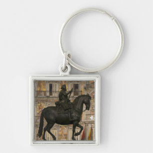 Plaza Mayor with statue of Filipe III, Madrid, Key Ring
