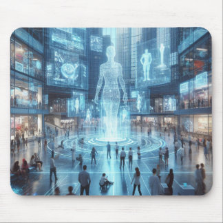 Plaza of Digital Sculptures Mouse Pad