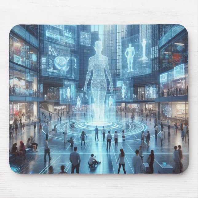  Plaza of Digital Sculptures Mouse Pad (Front)