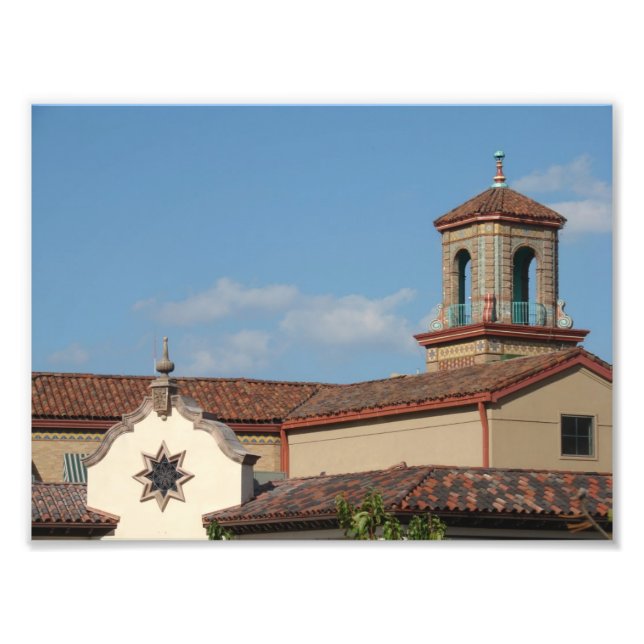 Plaza Rooftops Photo Print (Front)