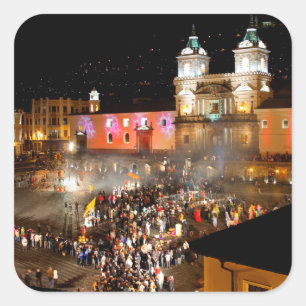 Plaza San Francisco Square Sticker
