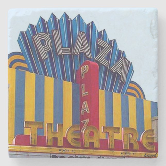 Plaza Theatre Atlanta, Plaza Theatre  Stone Coaster (Front)