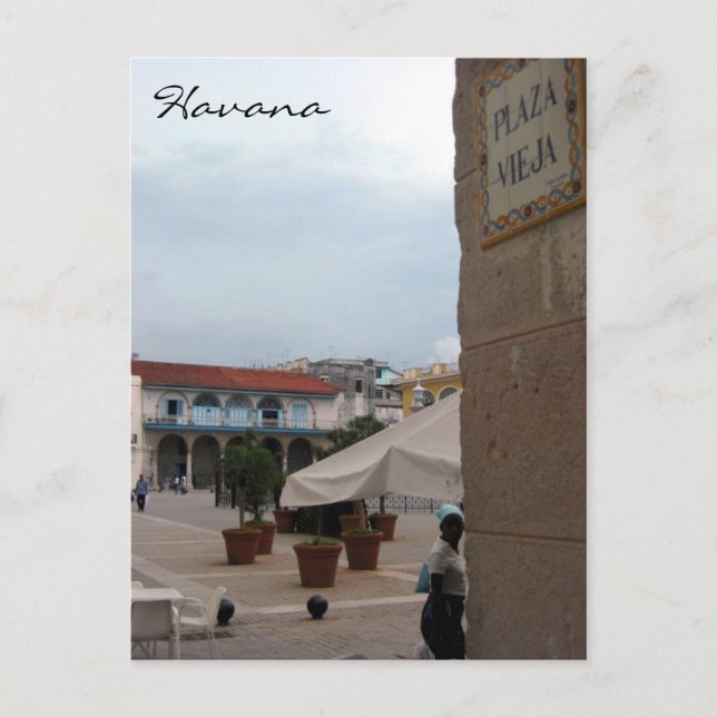 plaza vieja havana postcard (Front)