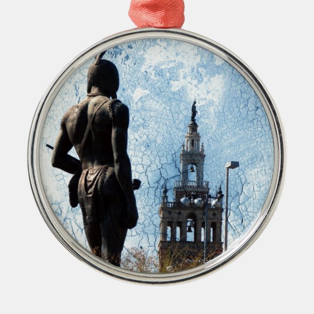 Plaza View Metal Tree Decoration (Front)