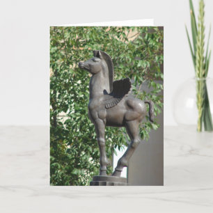 Plaza Winged Horse Card