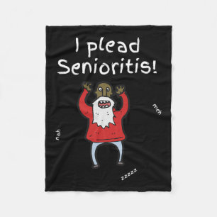 Plead Senioristis. Old Senior Man Woman Aging Alzh Fleece Blanket