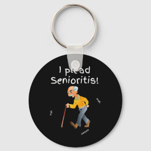 Plead Senioristis. Old Senior Man Woman Aging Alzh Key Ring