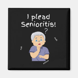 Plead Senioristis. Old Senior Man Woman Aging Alzh Magnet