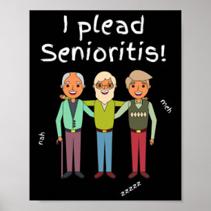 Plead Senioristis. Old Senior Man Woman Aging Alzh Poster