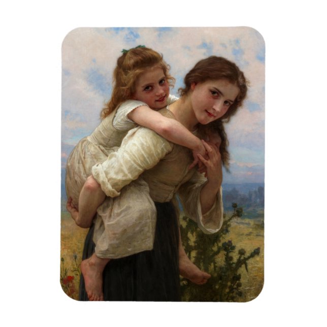 Pleasant Burden by William Adolphe Bouguereau Magnet (Vertical)