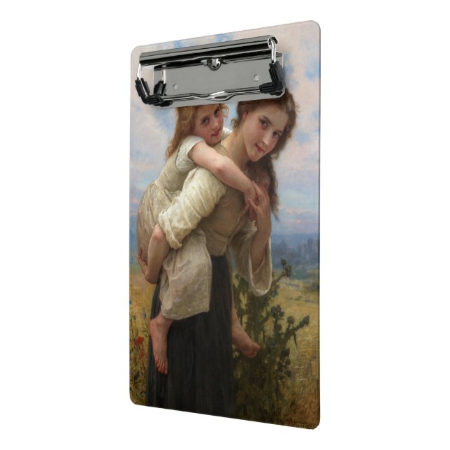 Pleasant Burden by William Adolphe Bouguereau Mini Clipboard (Angled2)
