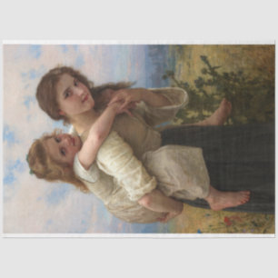 Pleasant Burden by William Adolphe Bouguereau Tissue Paper