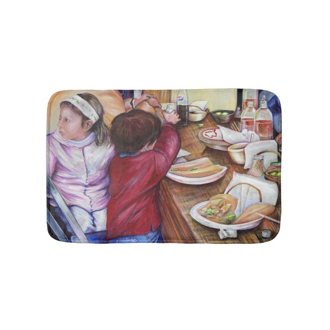 Pleasant Picnic, Mexico Bath Mat (Front)
