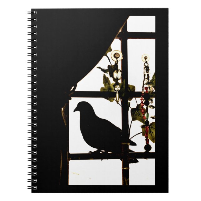 Pleasant Pigeon Spiral Notebook (Front)
