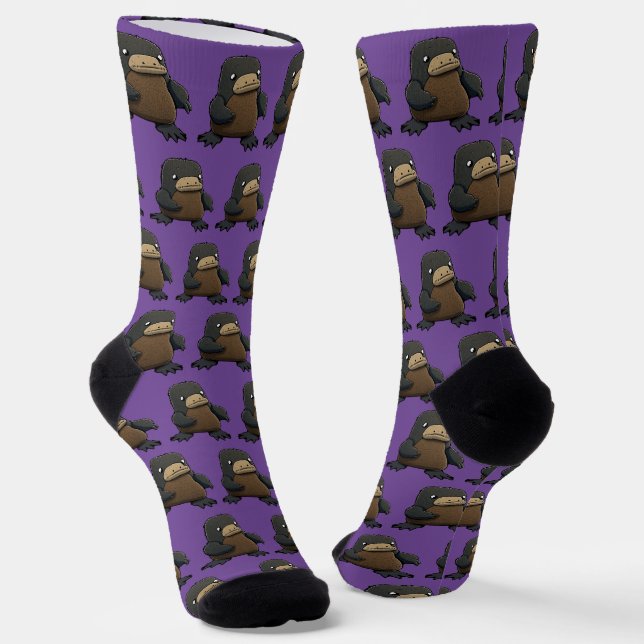 Pleasant Platypus Socks (Angled)
