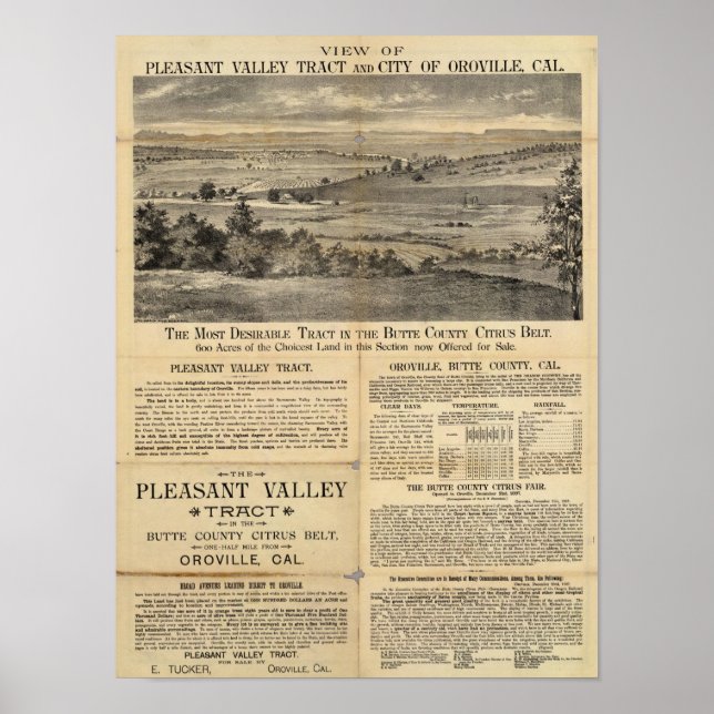 Pleasant Valley, California Poster (Front)