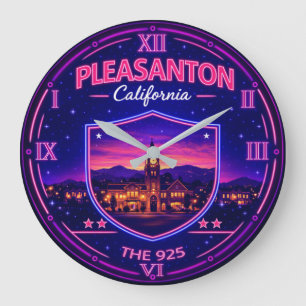 Pleasanton California Large Clock
