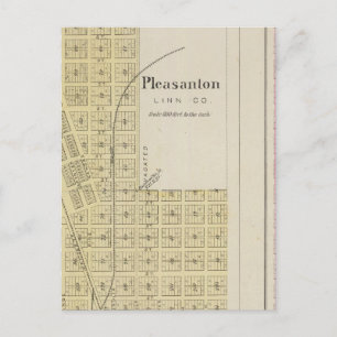Pleasanton, Mapleton, and Hammond, Kansas Postcard