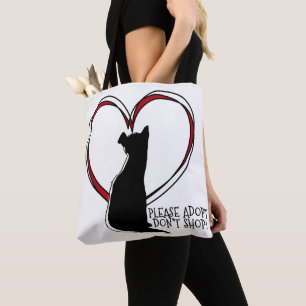 Please Adopt, Don't Shop! Pets Adopt a Pet Tote Bag