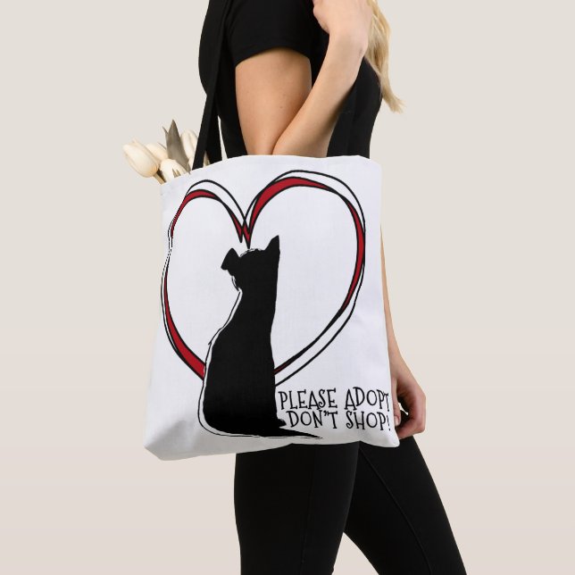 Please Adopt, Don't Shop! | Pets | Adopt a Pet Tote Bag (Close Up)