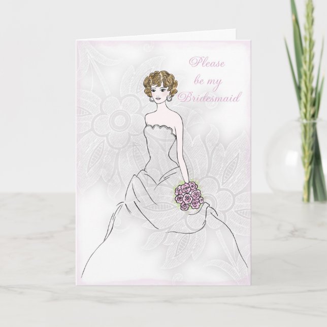 Please be my bridesmaid invitation (Front)