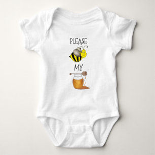 Please Bee My Honey Bumblebee I Love You Baby Bodysuit