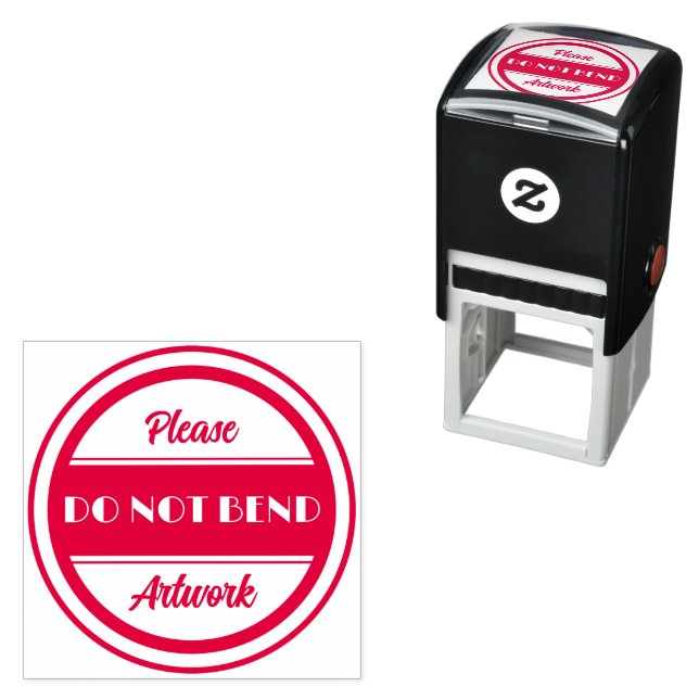 please DO NOT BEND artwork Self-inking Stamp (In Situ)
