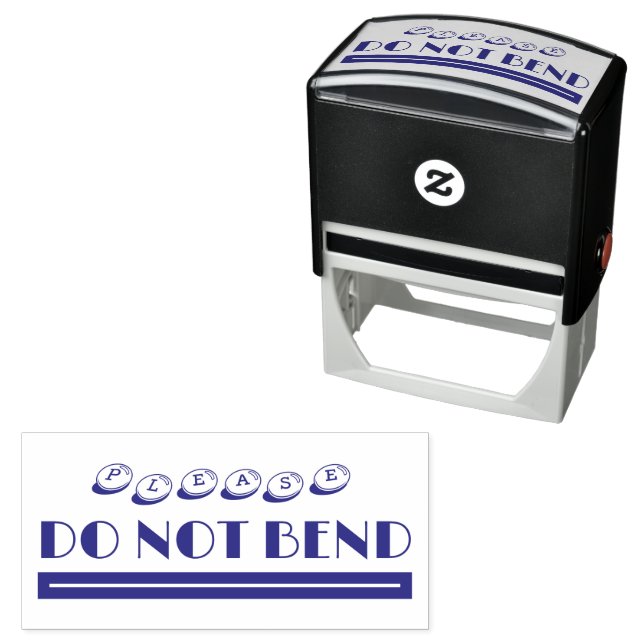 please DO NOT BEND Self-inking Stamp (In Situ)