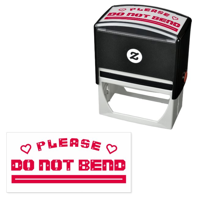 please DO NOT BEND Self-inking Stamp (In Situ)