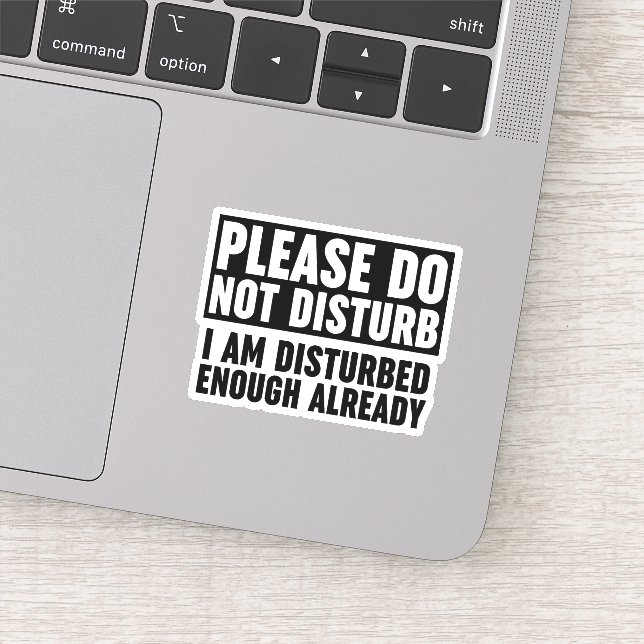 Please Do Not Disturb I Am Disturbed Enough  (Detail)