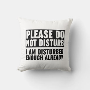Please Do Not Disturb I Am Disturbed Enough Cushion
