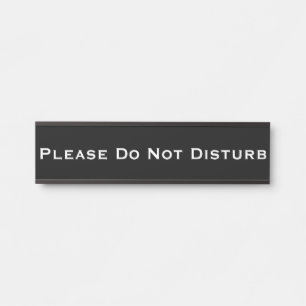 Please Do Not Disturb Removable Plate Door Sign