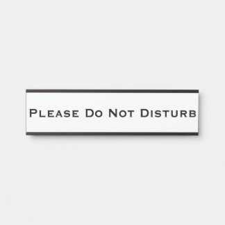 Please Do Not Disturb Removable Plate Door Sign