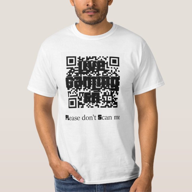 PLease don' T Scan me T-Shirt (Front)