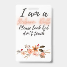 Please Don’t Touch Reborn Doll Car Seat Tag