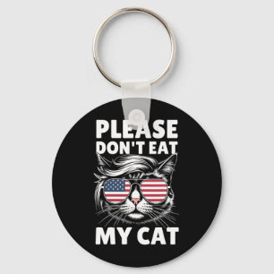 Please Don't Eat My Cat Funny Strange News Funny S Key Ring