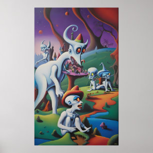 Please Don't Eat the Art, Man - Ken Gauge Art Poster