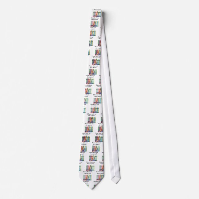 Please don't eat the crayons tie (Front)