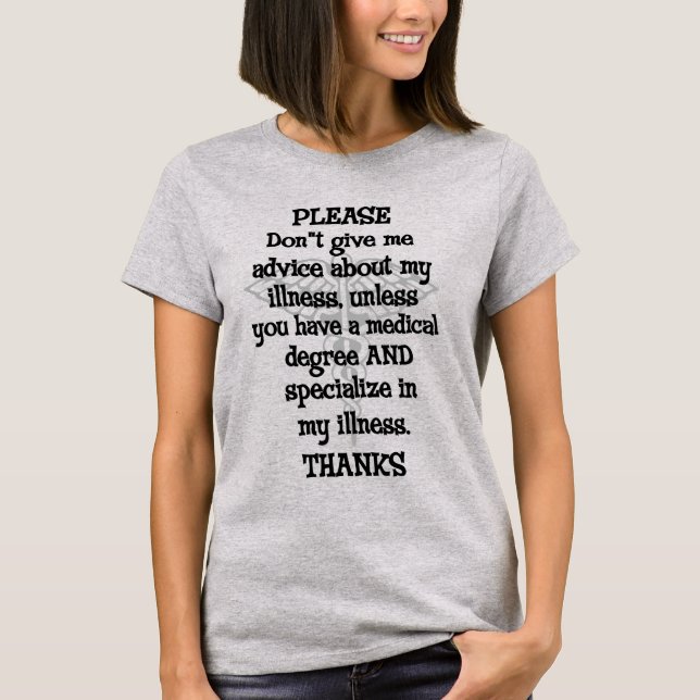 Please Don't Give Advice T-Shirt (Front)