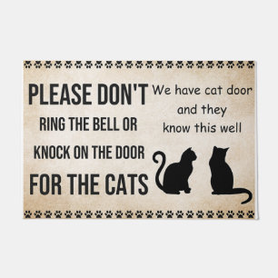 Please Don't Ring The Bell Or Knock On The Door  Doormat