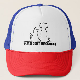 Please Don't Snack On us,They Are Eating The Cats Trucker Hat