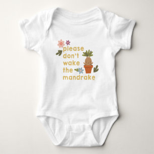 Please Don't Wake The Mandrake Baby Bodysuit