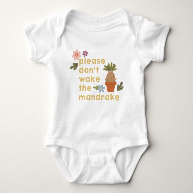 Please Don't Wake The Mandrake Baby Bodysuit (Front)
