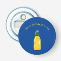 Please Drink Responsibly Open Home Classic Round