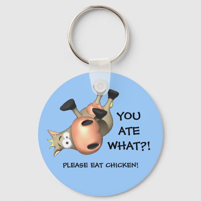 Please eat chicken! key ring (Front)