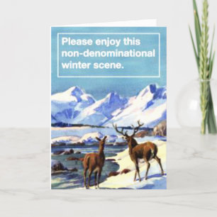 Please Enjoy This Nondenominational Winter Scene.  Holiday Card
