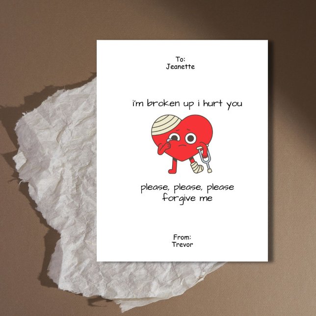 Please Forgive Me Apology Card (This is an adorable apology card that is perfect to say sorry with.)